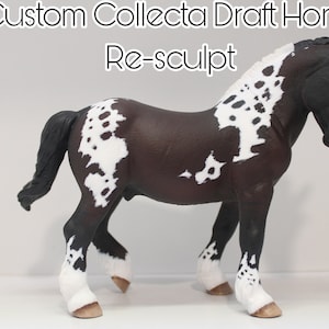 CLEARANCE Collecta Draft Horse Stallion - Lobo Dun Pintaloosa