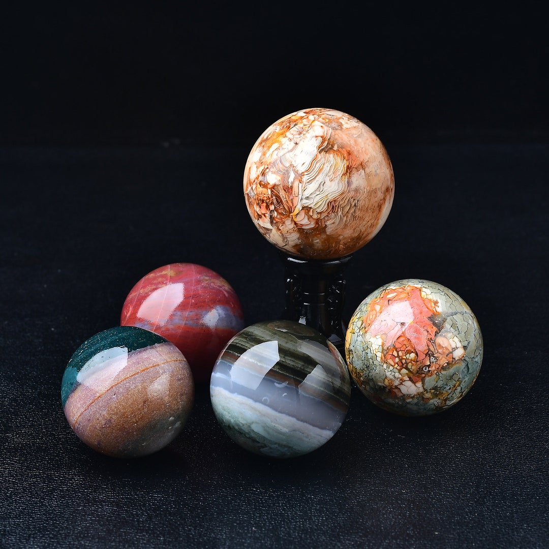 337G Ocean Jasper Crystal Sphere main image 1
