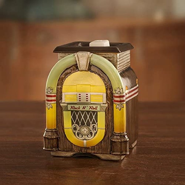 Jukebox Retro Collection - Scented Wax Warmer - Vintage Rock N Roll Music Karaoke Wax Cube Melter & Burner - Electric Fragrance Home Gift