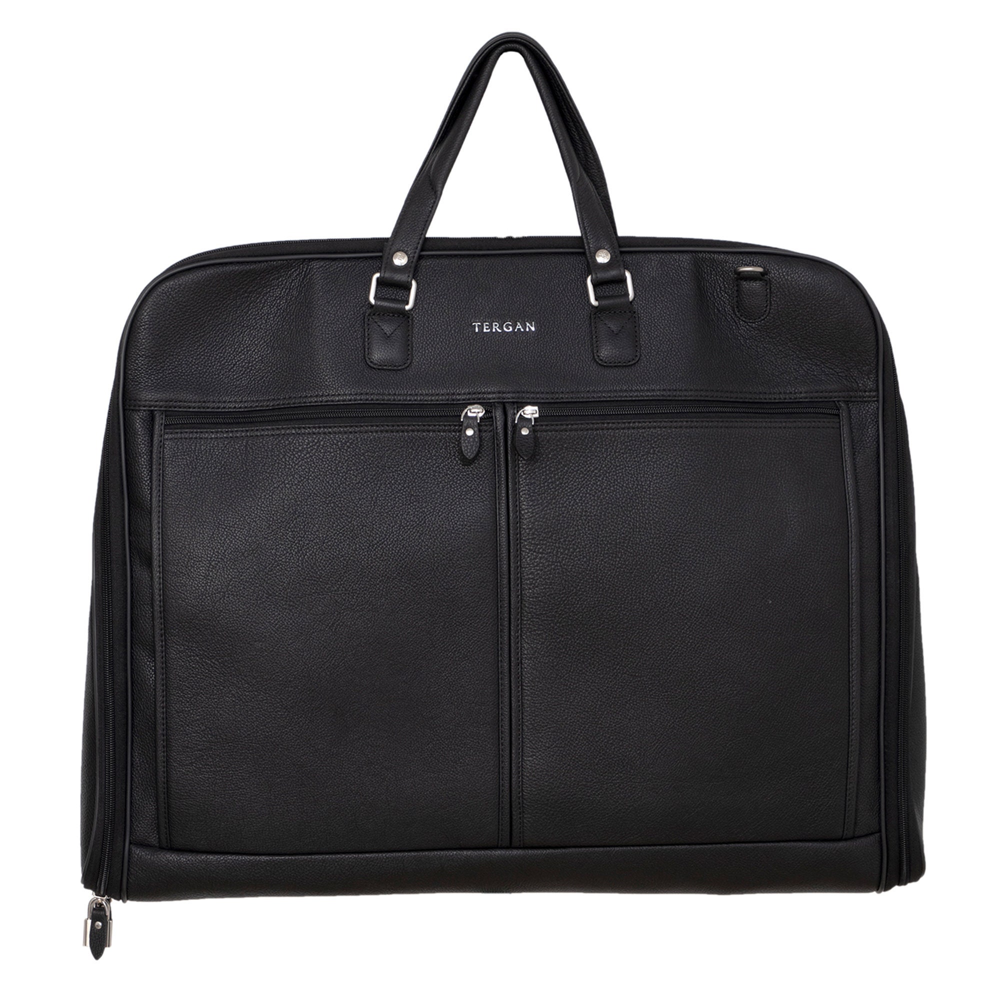 Black Leather Dress Bag Suit Bag Dresser Bag Travel Bag Etsy