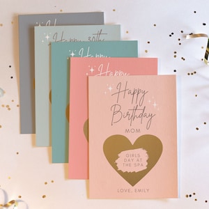 Carte d'anniversaire personnalisée à gratter, Surprise d'anniversaire, Couleurs rétro, Cadeau pour lui ou pour elle, Joyeux anniversaire, Révélation surprise
