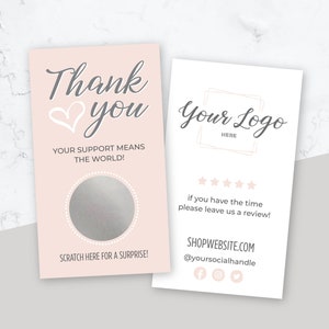 Cartões de agradecimento com logotipo personalizado, cartões de avaliação para pequenas empresas, cartões de desconto, cartões de raspadinha para empresas, deixe uma avaliação