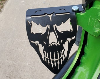 Foot Rest Foot Pegs Fits Jeep JL Wrangler and JT Gladiator (skull) Pair