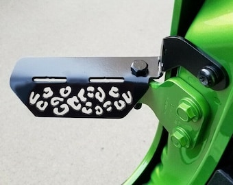 REAR Leopard Print Foot Rest for Jeep JL Wrangler & JT Gladiator (Pair)