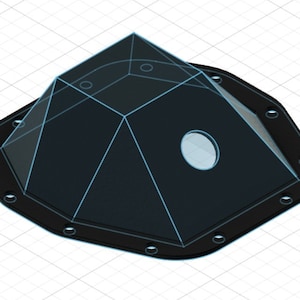 Descarga digital de archivo DXF para la cubierta del diferencial M220 compatible con Wrangler JL y Gladiator JT [eje trasero más grande] (esto es solo una descarga de archivo)