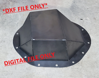14-Bolt 9.5" Semi-Float Axle Differential Cover DXF File (Digital Download)