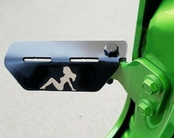 JK Foot Rest Foot Pegs Fits Jeep Wrangler 2007 to 2017 (Lady Silhouette) Pair