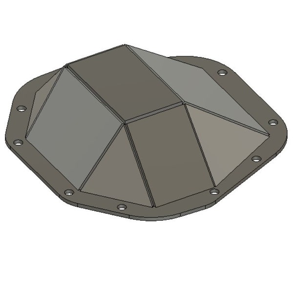 DXF File Digital Download for Dana 44 Axle Differential Cover (this is only a file download)