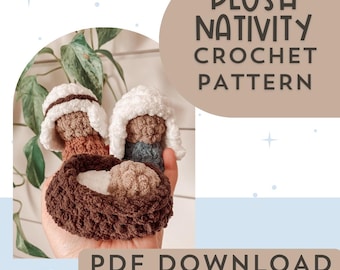 Plush Nativity Crochet Pattern: DIY Christmas Set (PDF Pattern)
