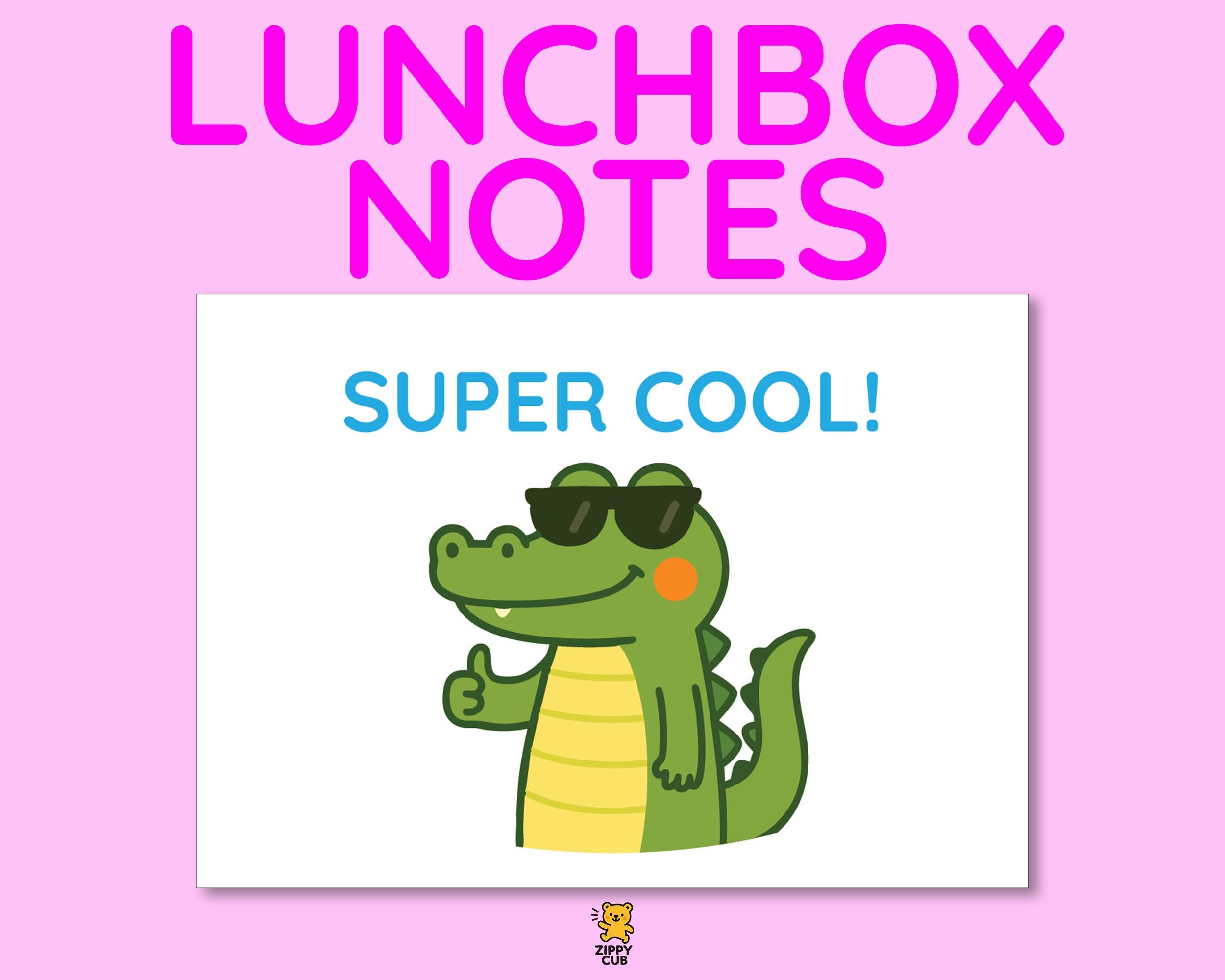 Lunchbox Notes, Cute Printable Lunch Encouraging Motivation Funny Cards ...