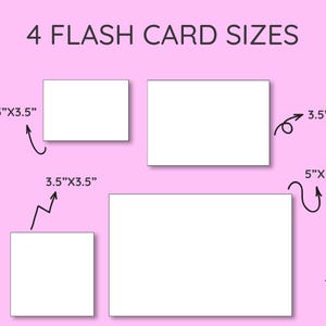 Four Flash Card Blank Flashcards Printable Template – Create Your Own Flashcards | 4 ...
