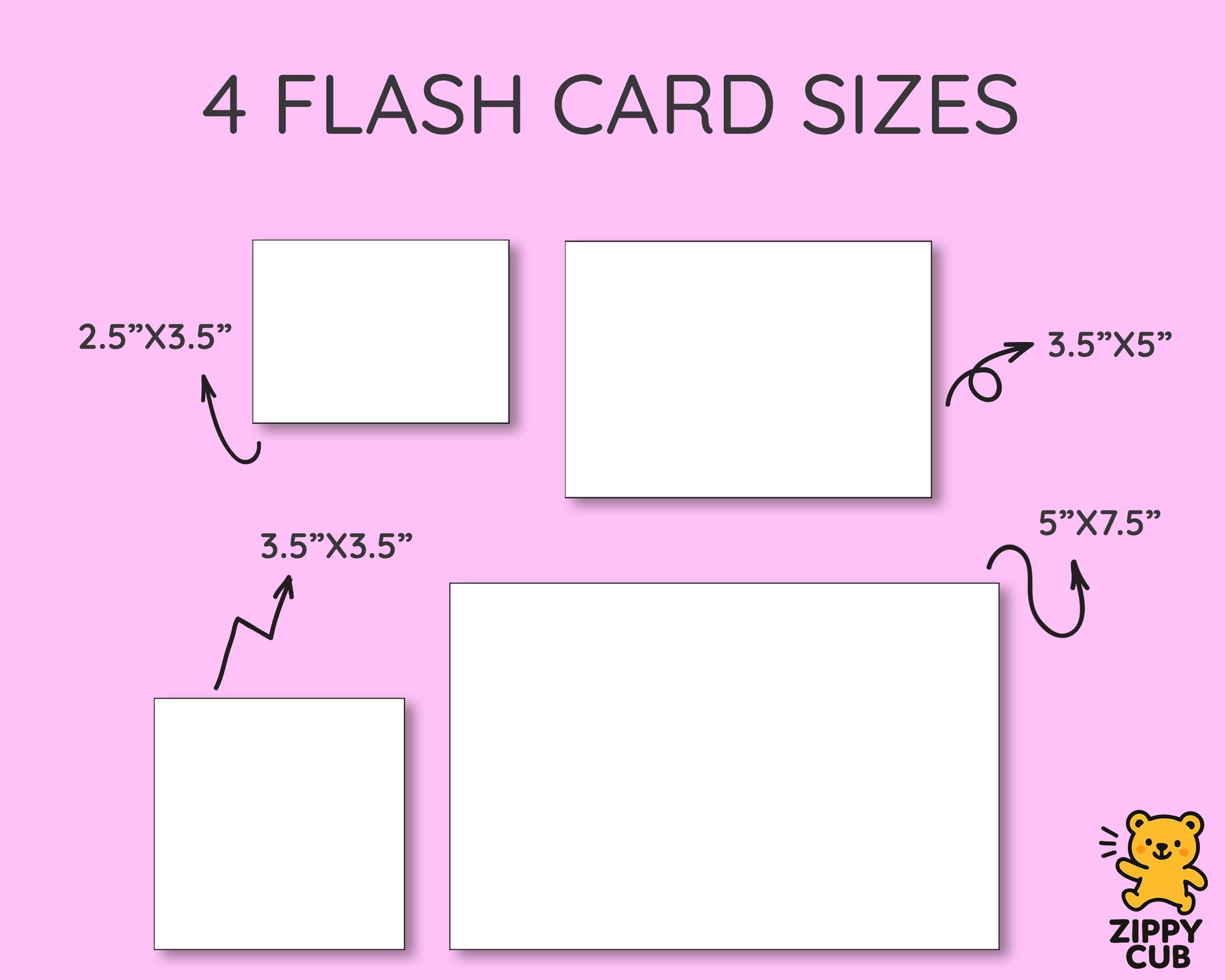 Blank Flashcards Printable Template – Create Your Own Flashcards | 4 ...