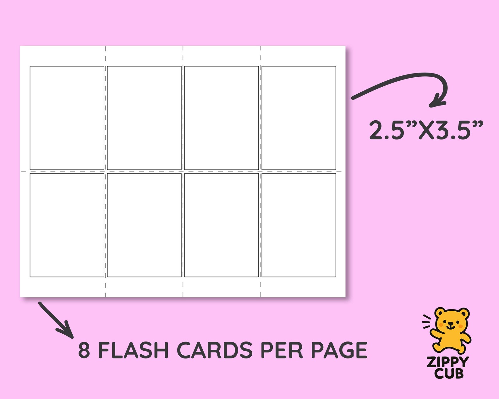 Blank Flashcards Printable Template – Create Your Own Flashcards | 4 ...