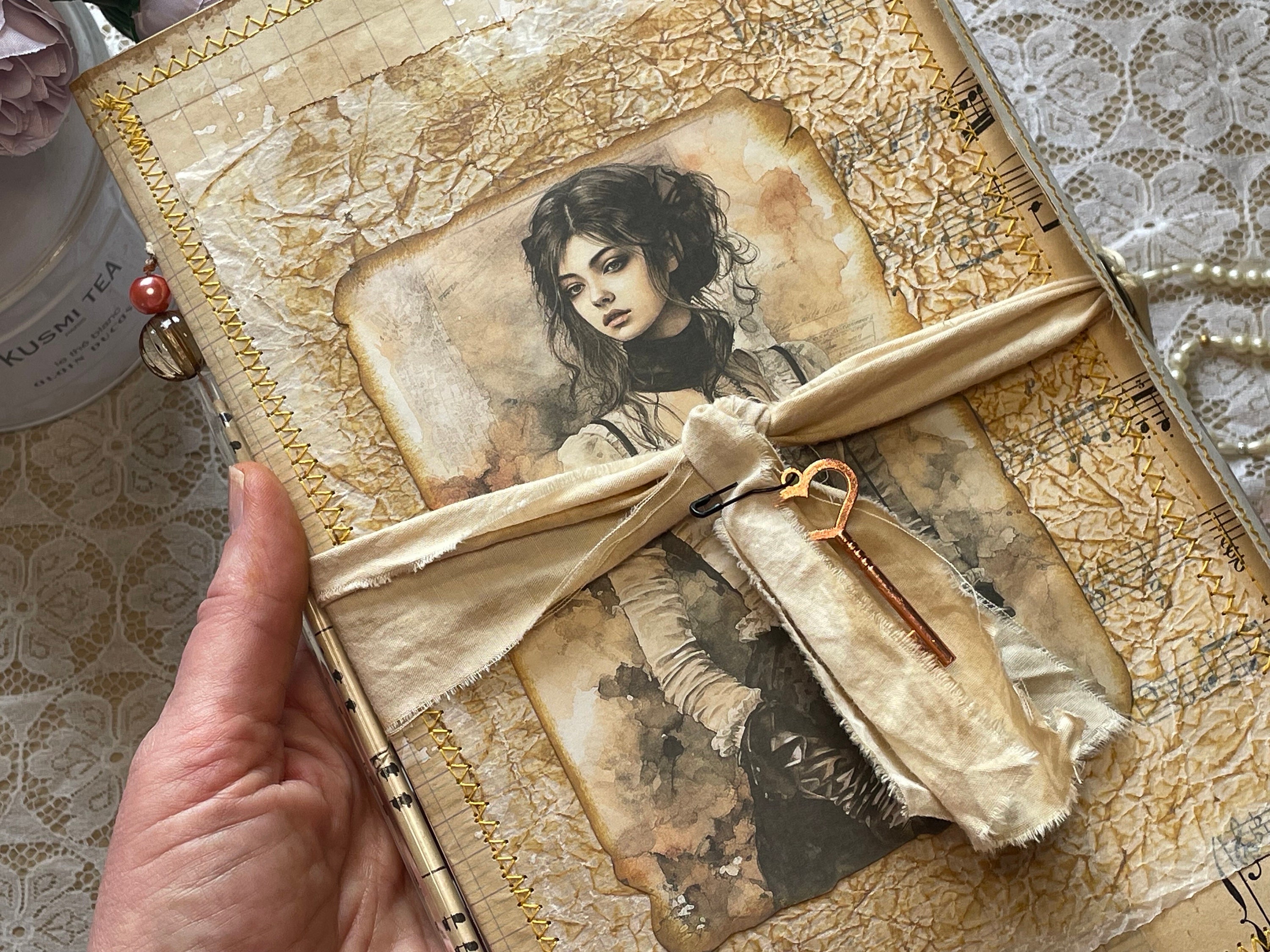 Junk journal vintage “Steampunk Lady”