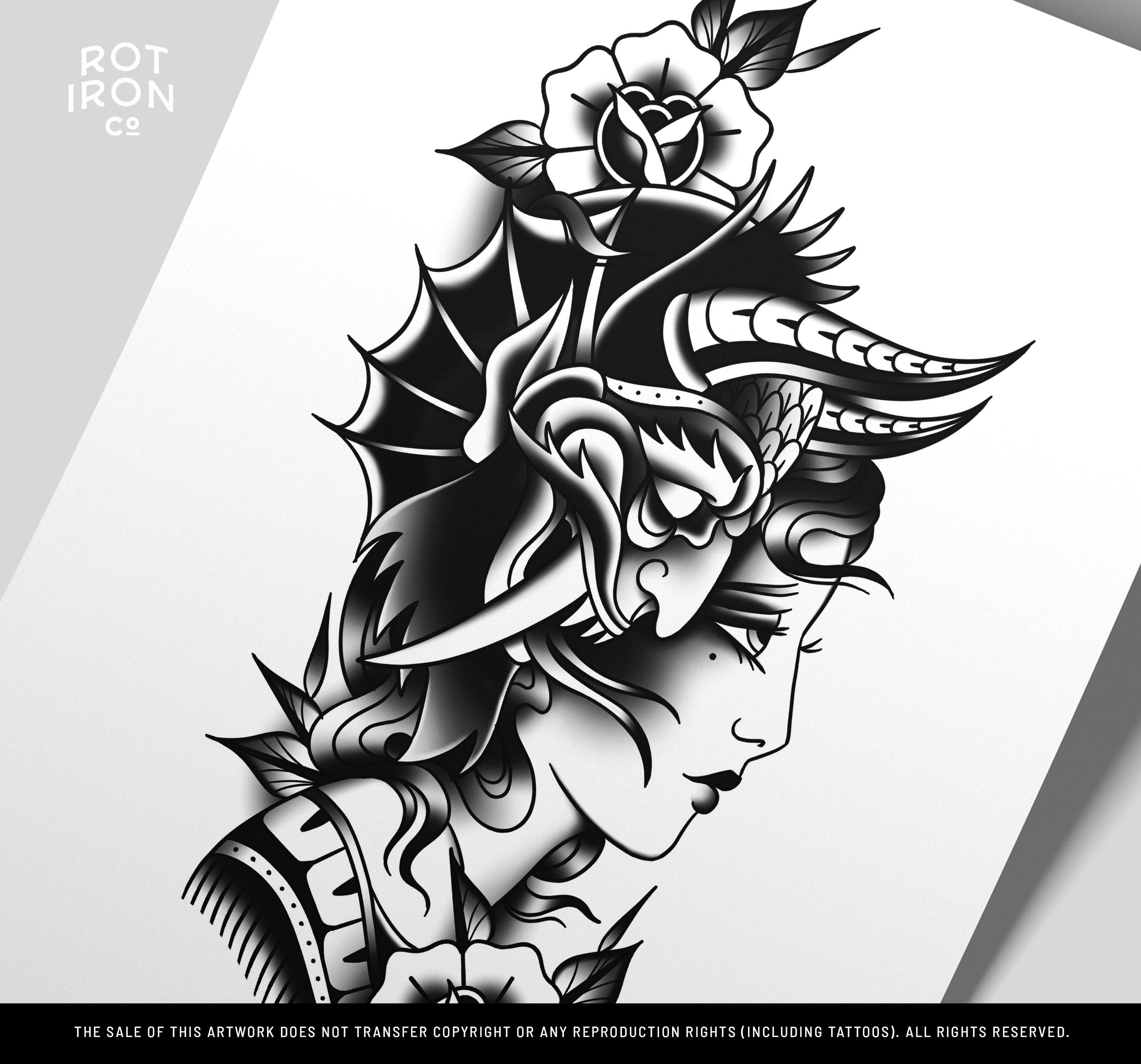 Devil on Your Shoulder, Lady Head, Rot Iron Co., Traditional