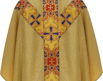Casulla Semi Gótica con tabla a juego