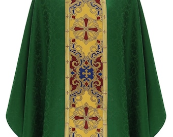 Gothic Chasuble with matching table - all liturgical colors