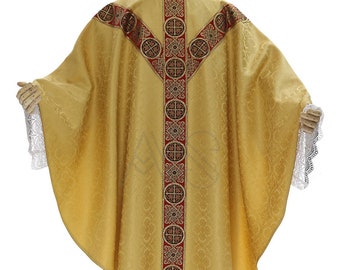 Casulla Semi Gótica con tabla a juego