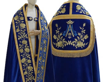 Marian Roman Cope with matching table - high quality embroidery