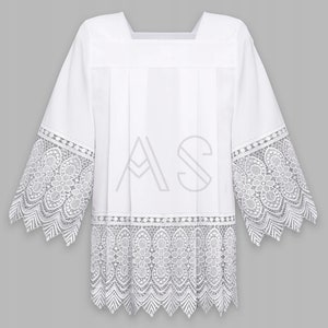 Priest surplice with lace