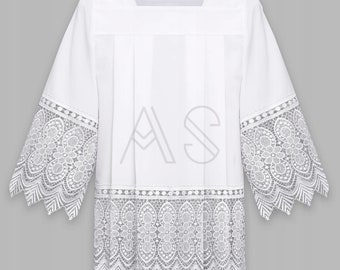 Priest surplice with lace