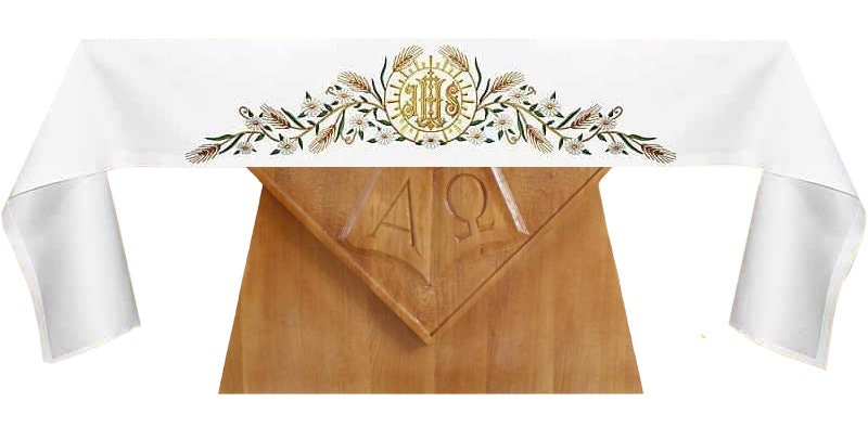 Altar cloth "IHS" for church