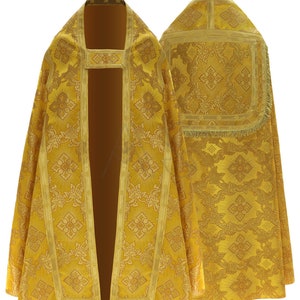 Gold Roman cope with matching table - made of silk