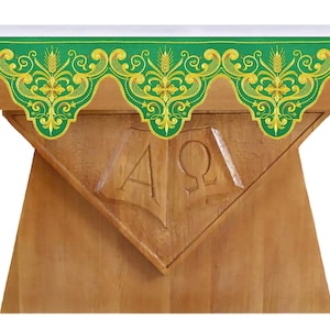 Embroidered altar cloth for church