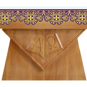 Embroidered altar cloth for church