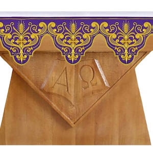 Embroidered altar cloth for church