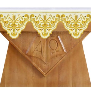 Embroidered altar cloth for church