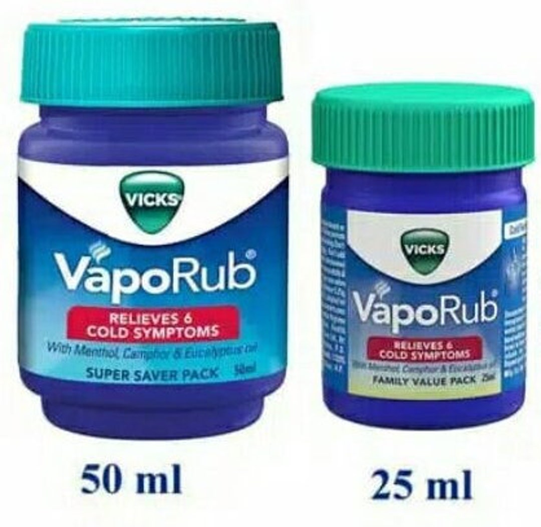 Vicks Vaporub Vapour Rub Congestion Cough Cold Aches Pains Vaporize