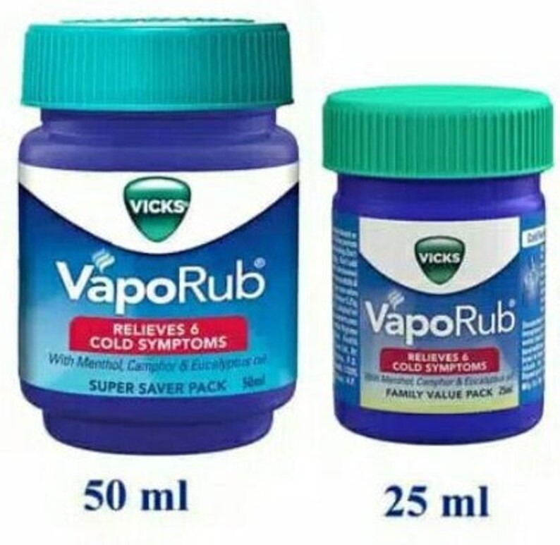 Vicks Vaporub Vapour Rub Congestion Cough Cold Aches Pains Vaporize