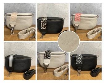 Heuptassen leren dames, schoudertas nappaleer, crossbodytas, heuptas leer