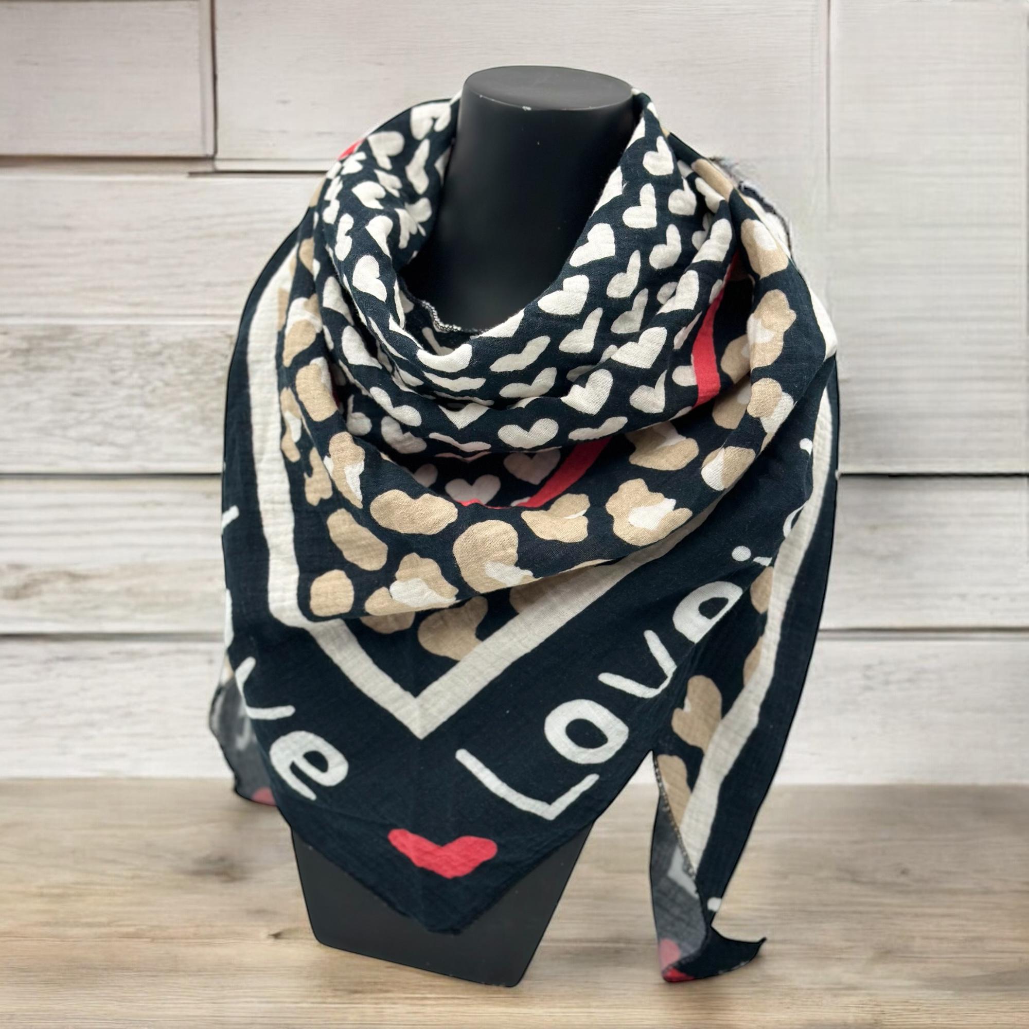 MODELLO LAVORO A MAGLIA ** Sciarpa triangolare Snow Cap, sciarpa in maglia bicolore, scialle in maglia bicolore, scialle a triangolo, sciarpa coperta in maglia, sciarpa in maglia - Italia