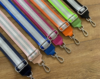 Wide shoulder strap, shoulder strap for fanny packs & handbags in retro design