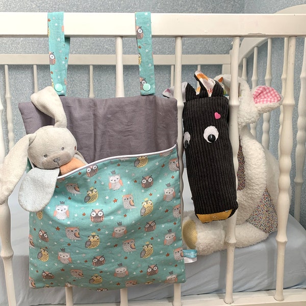 Porte doudou en coton Oeko Tex pour lit bébé, Porte Pyjama