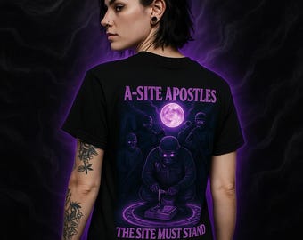 Camiseta A-Site Apostles CS2 - Camiseta Counter Strike Defuse Squad - Camiseta Bombsite A Must Stand - Ropa Premium Esports de WitchingHour.jp