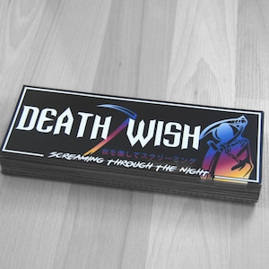 Death Wish Aufkleber für Auto Neo JDM Box Slap Layout - 3 Farben erhältlich!