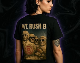 Camiseta Mt Rush B Counter-Strike - Camiseta Rush B No Stop Graffiti Pocket con espalda de monumento de piedra - Camiseta para gamers CS2 WitchingHour