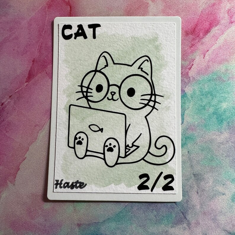 Magic the Gathering Compatible 2/2 Cat Tokens Secret Lair. Rin and Seri