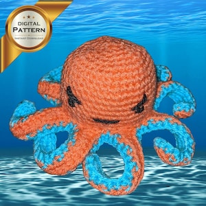 Reversible Octopus | Mood Octopus | Digital Pattern | Amigurumi | Crochet