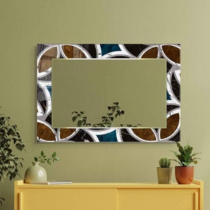 Mirror Wall Decor, Mirror for Bathroom, Entryway Hallway Mirror, Luxury Home Decor, Living Room Mirror, Decorative Mirror on Tempered Glass