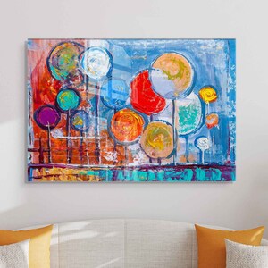 Tempered Glass Wall Art, Painting Wall Decor, Home Decor, Wall Hanging, Abstract Wall Art, Large Wall Art, Glass Painting Decor