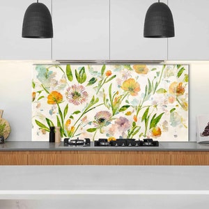 Panneau de dosseret de poêle en verre trempé, dosseret de cuisine, décor mural de cuisine, couvercle arrière de cuisinière, couvercle de cuisinière, hachage et planche de nouilles