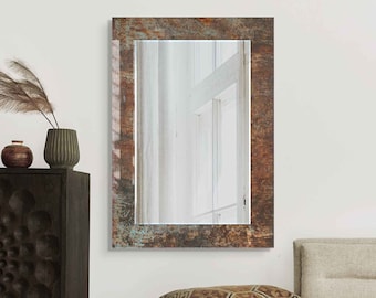 Espejo decorativo de pared, espejo para baño, espejo de entrada y pasillo, decoración de lujo para el hogar, espejo para sala de estar, espejo decorativo de vidrio templado.