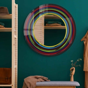 Mirror Wall Decor, Mirror for Bathroom, Entryway Hallway Mirror, Luxury Home Decor, Living Room Mirror, Decorative Mirror on Tempered Glass