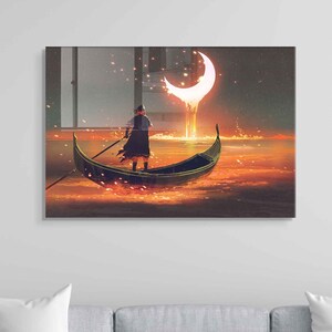 Tempered Glass Wall Art, Nature Wall Decor, Home Decor, Wall Hanging, Abstract Wall Art, Large Wall Art, Glass Painting Decor