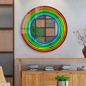 Mirror Wall Decor, Mirror for Bathroom, Entryway Hallway Mirror, Luxury Home Decor, Living Room Mirror, Decorative Mirror on Tempered Glass