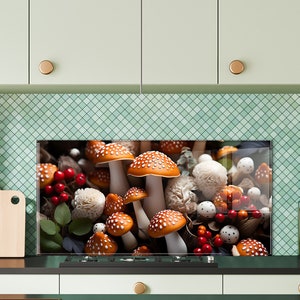Panneau de dosseret de poêle en verre trempé, couverture arrière de poêle, décoration de cuisine, couvercle de dessus de cuisinière, dosseret de cuisine en carrelage, planche à découper et à nouilles